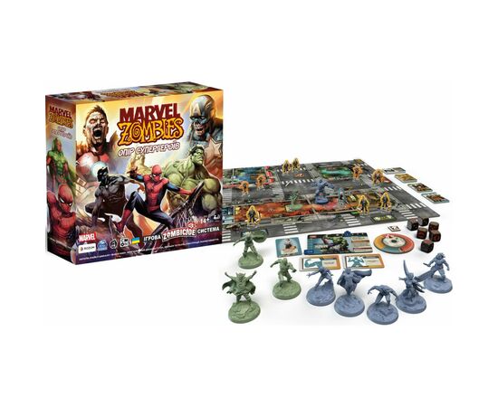 Настольная игра Rozum Marvel Zombies: Сопротивление Супергероев (R009UA), изображение 3 Настольная игра Rozum Marvel Zombies: Сопротивление Супергероев (R009UA), изображение 3