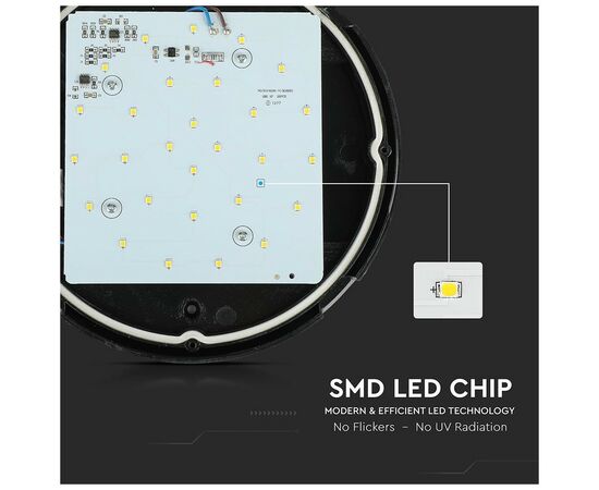 Светильник V-TAC LED8W, SKU-1260, 230V, 4000К, IP54 (3800157611824), изображение 10 Светильник V-TAC LED8W, SKU-1260, 230V, 4000К, IP54 (3800157611824), изображение 10