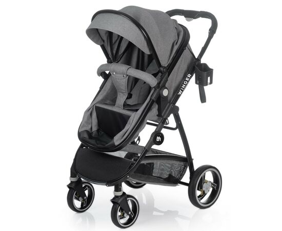Коляска BabyHit Winger Grey трансформер (73555), изображение 9 Коляска BabyHit Winger Grey трансформер (73555), изображение 9