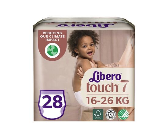 Подгузник Libero Touch 7 16-26 кг 28 шт (7322541092386)