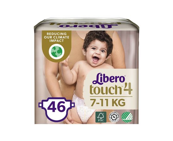 Подгузник Libero Touch 4 7-11 кг 46 шт. (7322541070919)