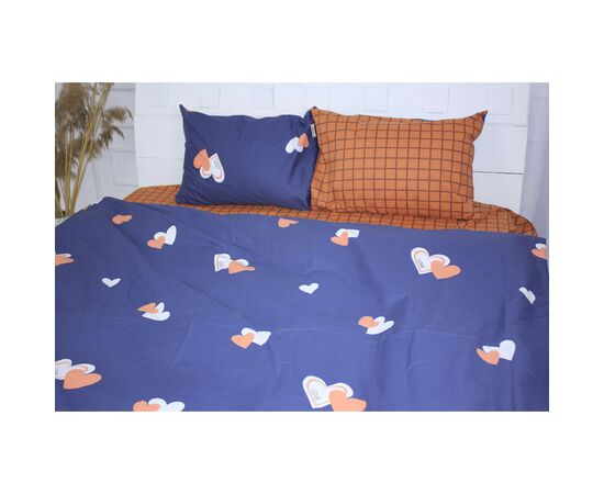 Постельное белье MirSon Бязь Ranforce Elite 17-0442 Blue orange 143х210х2 (2200004683126), изображение 3
