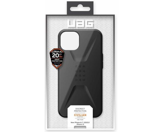 Чехол для моб. телефона Uag Apple iPhone 14 Civilian, Black (114040114040), изображение 12