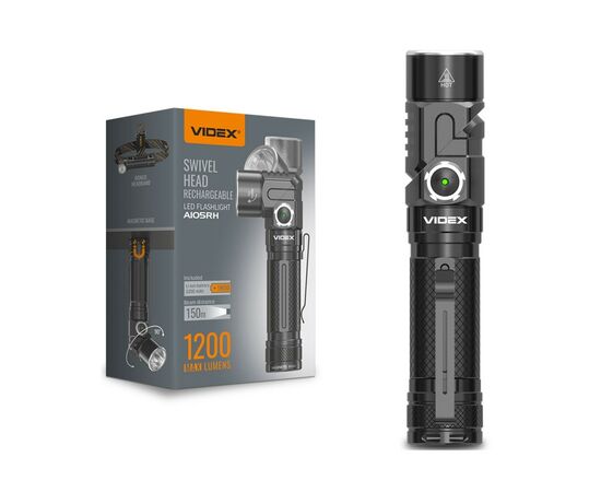 Фонарь Videx VLF-A105RH 1200Lm 5000K (VLF-A105RH), изображение 2 Фонарь Videx VLF-A105RH 1200Lm 5000K (VLF-A105RH), изображение 2