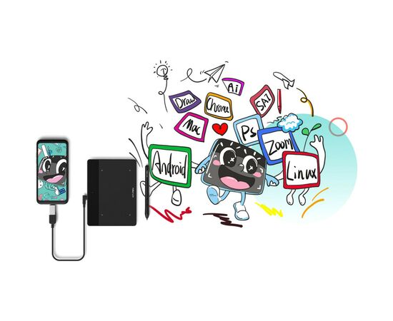 Графический планшет XP-Pen Deco Fun S Black (Deco Fun S_BK), изображение 12 Графический планшет XP-Pen Deco Fun S Black (Deco Fun S_BK), изображение 12