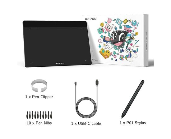 Графический планшет XP-Pen Deco Fun S Black (Deco Fun S_BK), изображение 3 Графический планшет XP-Pen Deco Fun S Black (Deco Fun S_BK), изображение 3