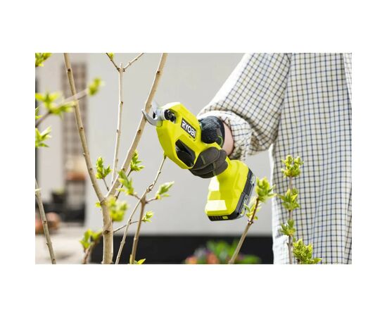 Секатор Ryobi RY18SCA-115P, акумуляторний ONE+, 18В, АКБ 1.5Ah (5133005563), изображение 10 Секатор Ryobi RY18SCA-115P, акумуляторний ONE+, 18В, АКБ 1.5Ah (5133005563), изображение 10