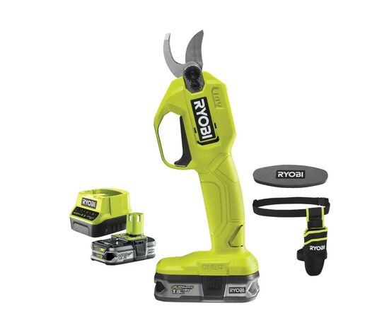 Секатор Ryobi RY18SCA-115P, акумуляторний ONE+, 18В, АКБ 1.5Ah (5133005563), изображение 2 Секатор Ryobi RY18SCA-115P, акумуляторний ONE+, 18В, АКБ 1.5Ah (5133005563), изображение 2