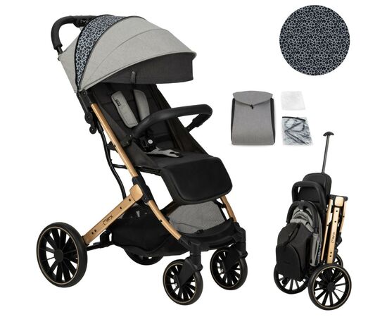 Коляска MoMi Estelle Dakar Leopard (WOSP00021), изображение 2 Коляска MoMi Estelle Dakar Leopard (WOSP00021), изображение 2