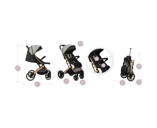 Коляска MoMi Estelle Dakar Leopard (WOSP00021), изображение 9 Коляска MoMi Estelle Dakar Leopard (WOSP00021), изображение 9