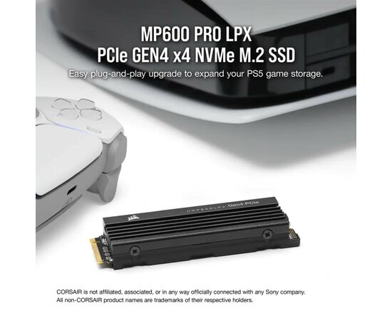 Накопитель SSD M.2 2280 2TB MP600PRO LPX Corsair (CSSD-F2000GBMP600PLP), изображение 9 Накопитель SSD M.2 2280 2TB MP600PRO LPX Corsair (CSSD-F2000GBMP600PLP), изображение 9