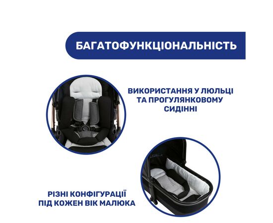 Коляска Chicco 2 в 1 Mysa Серая (2900990849451) (87026.45.01), изображение 7 Коляска Chicco 2 в 1 Mysa Серая (2900990849451) (87026.45.01), изображение 7