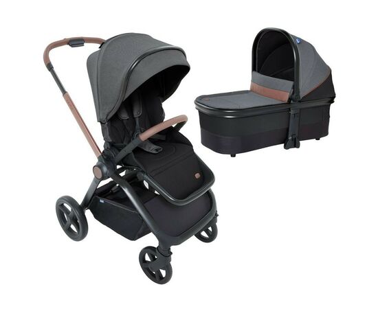 Коляска Chicco 2 в 1 Mysa Сіра (2900990849451) (87026.45.01)