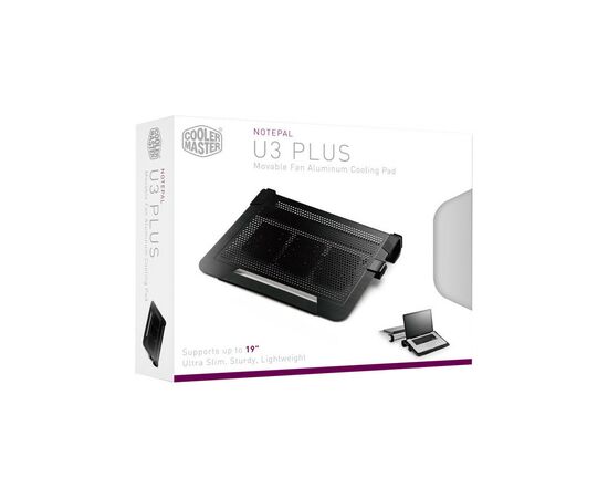 Подставка для ноутбука CoolerMaster NotePal U3 Plus (R9-NBC-U3PK-GP), изображение 11 Подставка для ноутбука CoolerMaster NotePal U3 Plus (R9-NBC-U3PK-GP), изображение 11