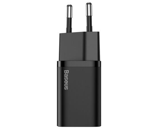 Зарядное устройство Baseus 1xUSB 25W (USB-C) + Cable Type-C black (TZCCSUP-L01), изображение 2 Зарядное устройство Baseus 1xUSB 25W (USB-C) + Cable Type-C black (TZCCSUP-L01), изображение 2
