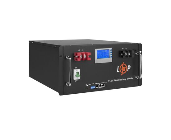 Батарея LiFePo4 LogicPower 48V (51.2V) - 100 Ah (5120Wh) (20330), изображение 2 Батарея LiFePo4 LogicPower 48V (51.2V) - 100 Ah (5120Wh) (20330), изображение 2