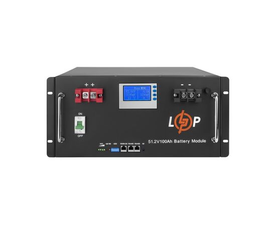 Батарея LiFePo4 LogicPower 48V (51.2V) - 100 Ah (5120Wh) (20330), изображение 3 Батарея LiFePo4 LogicPower 48V (51.2V) - 100 Ah (5120Wh) (20330), изображение 3