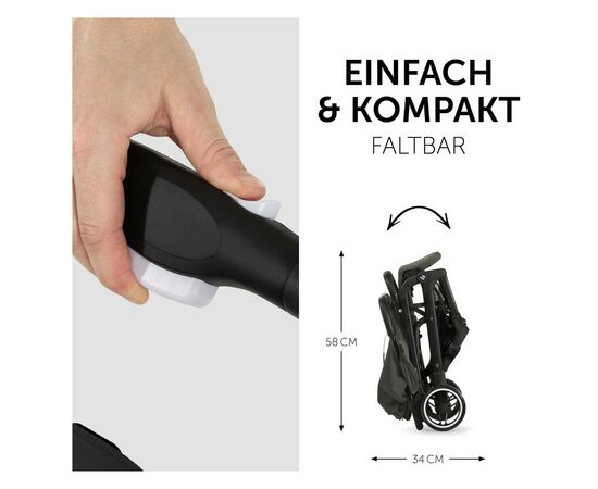 Коляска Hauck Travel N Care Dark Olive (16017-6), изображение 5 Коляска Hauck Travel N Care Dark Olive (16017-6), изображение 5