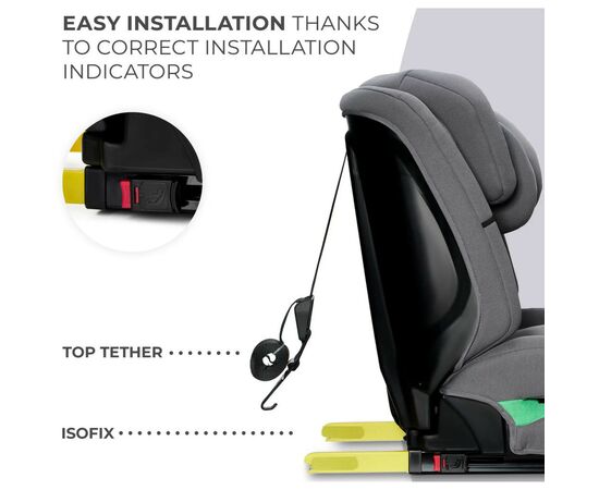 Автокресло Kinderkraft Safety Fix 2 i-Size Grey (KCSAFI02GRY0000) (5902533923090), изображение 11 Автокресло Kinderkraft Safety Fix 2 i-Size Grey (KCSAFI02GRY0000) (5902533923090), изображение 11