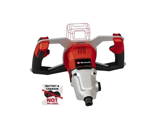 Миксер строительный Einhell TP-MX 18-2 Li BL - Solo, PXC, 18В, 450/720об/мин, М14, 60Нм (без АКБ и ЗУ) (4258770), изображение 5 Миксер строительный Einhell TP-MX 18-2 Li BL - Solo, PXC, 18В, 450/720об/мин, М14, 60Нм (без АКБ и ЗУ) (4258770), изображение 5