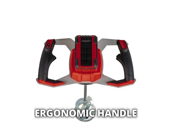 Миксер строительный Einhell TP-MX 18-2 Li BL - Solo, PXC, 18В, 450/720об/мин, М14, 60Нм (без АКБ и ЗУ) (4258770), изображение 9 Миксер строительный Einhell TP-MX 18-2 Li BL - Solo, PXC, 18В, 450/720об/мин, М14, 60Нм (без АКБ и ЗУ) (4258770), изображение 9