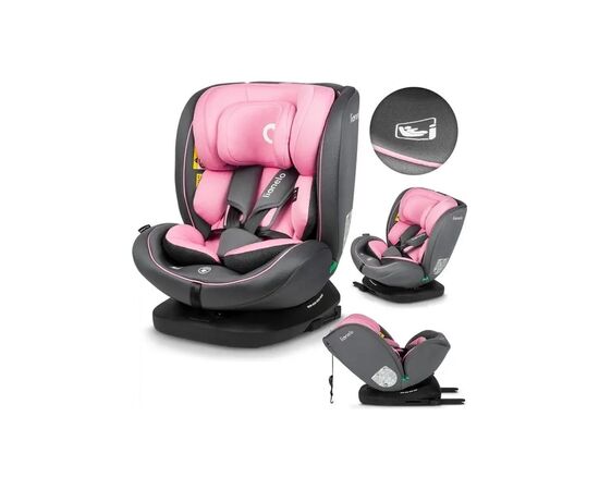 Автокресло Lionelo Bastiaan i-Size Pink Baby, розовое (LO-BASTIAAN I-SIZE PINK BABY), изображение 6 Автокресло Lionelo Bastiaan i-Size Pink Baby, розовое (LO-BASTIAAN I-SIZE PINK BABY), изображение 6