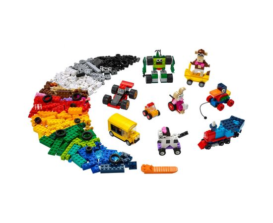 Конструктор LEGO Classic Кубики и колеса (11014), изображение 2 Конструктор LEGO Classic Кубики и колеса (11014), изображение 2