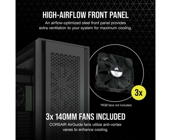 Корпус Corsair 7000D AIRFLOW Black (CC-9011218-WW), изображение 12 Корпус Corsair 7000D AIRFLOW Black (CC-9011218-WW), изображение 12