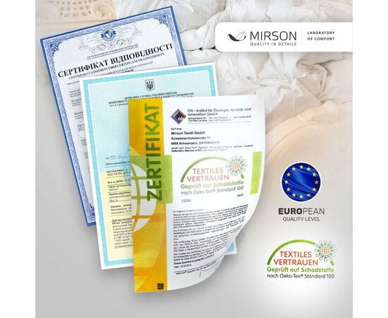 Ковдра MirSon антиалергенна Luxury Exclusive Eco-Soft 888 зима 140x205 см (2200000622501), зображення 9 Ковдра MirSon антиалергенна Luxury Exclusive Eco-Soft 888 зима 140x205 см (2200000622501), зображення 9