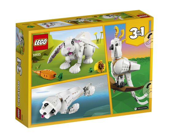 Конструктор LEGO Creator Белый кролик 258 деталей (31133), изображение 11 Конструктор LEGO Creator Белый кролик 258 деталей (31133), изображение 11