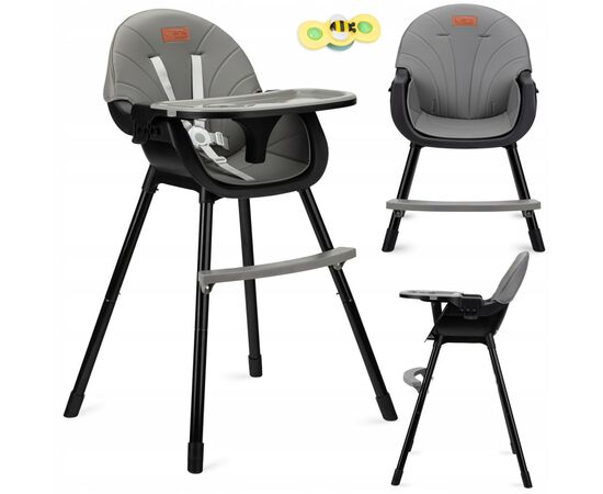 Стілець для годування MoMi Flovi black (KRKA00018), зображення 2