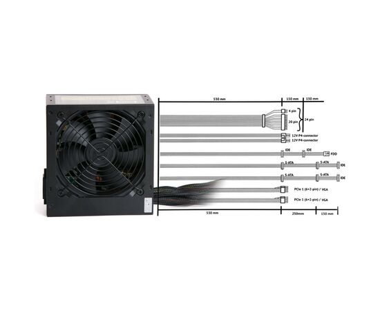 Блок питания Vinga 550W (VPS-550PV2), изображение 5 Блок питания Vinga 550W (VPS-550PV2), изображение 5