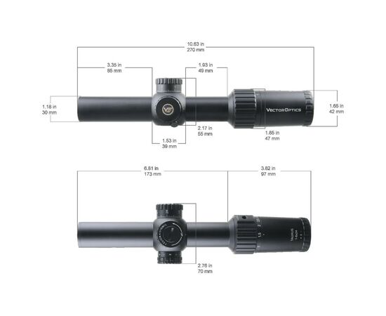 Прицел Vector Optics Taurus 1-6X24 SFP (SCOC-42), изображение 11 Прицел Vector Optics Taurus 1-6X24 SFP (SCOC-42), изображение 11