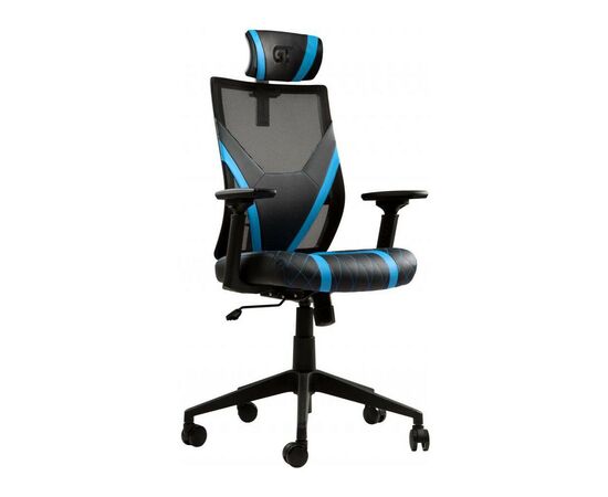 Кресло игровое GT Racer X-6674 Black/Blue, изображение 2 Кресло игровое GT Racer X-6674 Black/Blue, изображение 2