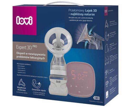 Молокоотсос Lovi электрический 2-фазный Expert 3D Pro (50/070exp), изображение 3
