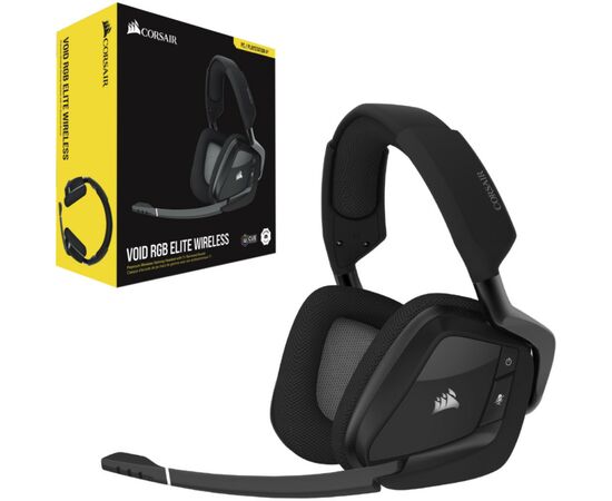 Наушники Corsair Void RGB Elite Wireless Carbon (CA-9011201-EU), изображение 11 Наушники Corsair Void RGB Elite Wireless Carbon (CA-9011201-EU), изображение 11