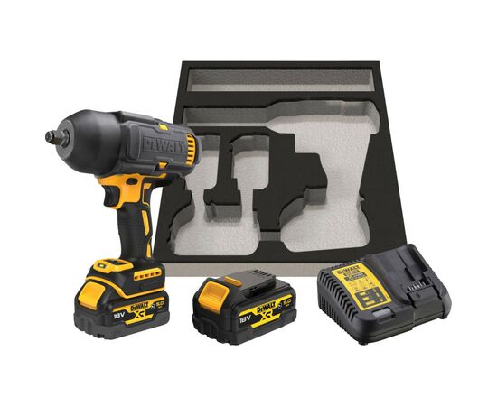 Гайковерт DeWALT 18 В XR Li-lon 2x5Ah, 1396 Нм (DCF900P2G), изображение 7 Гайковерт DeWALT 18 В XR Li-lon 2x5Ah, 1396 Нм (DCF900P2G), изображение 7
