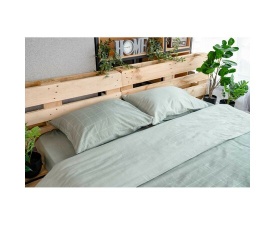 Постельное белье Ardesto Gloria сатин зеленый полуторный 160х220 (ART1622LG), изображение 6 Постельное белье Ardesto Gloria сатин зеленый полуторный 160х220 (ART1622LG), изображение 6