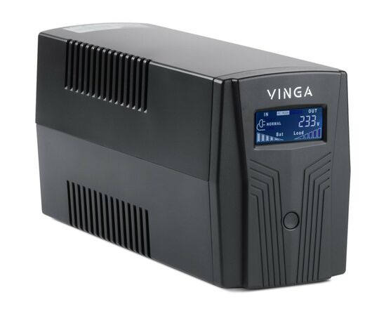 Источник бесперебойного питания Vinga LCD 1200VA plastic case with USB (VPC-1200PU), изображение 2 Источник бесперебойного питания Vinga LCD 1200VA plastic case with USB (VPC-1200PU), изображение 2