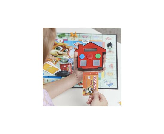 Настольная игра Hasbro Моя первая Монополия с банковскими картами (E1842), изображение 11