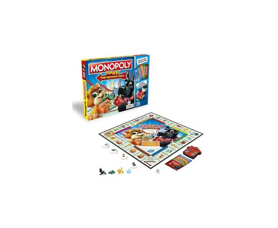 Настольная игра Hasbro Моя первая Монополия с банковскими картами (E1842), изображение 4