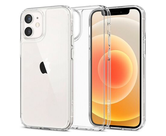 Чехол для моб. телефона Spigen iPhone 12 Mini Quartz Hybrid, Chrystal Clear (ACS01748), изображение 11 Чехол для моб. телефона Spigen iPhone 12 Mini Quartz Hybrid, Chrystal Clear (ACS01748), изображение 11