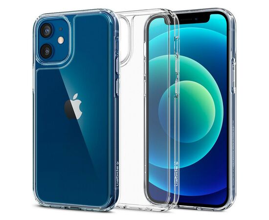 Чехол для моб. телефона Spigen iPhone 12 Mini Quartz Hybrid, Chrystal Clear (ACS01748), изображение 12 Чехол для моб. телефона Spigen iPhone 12 Mini Quartz Hybrid, Chrystal Clear (ACS01748), изображение 12