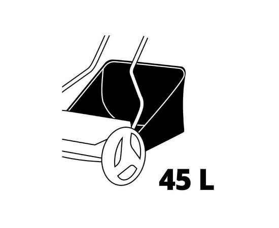 Газонокосилка Einhell GE-HM 18/38 Li-Solo, 18В, PXC, 38 см, 45 л, 14-38 мм, 10.5 кг (без АКБ и ЗУ) (3414200), изображение 10 Газонокосилка Einhell GE-HM 18/38 Li-Solo, 18В, PXC, 38 см, 45 л, 14-38 мм, 10.5 кг (без АКБ и ЗУ) (3414200), изображение 10