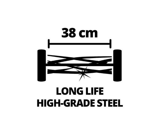 Газонокосилка Einhell GE-HM 18/38 Li-Solo, 18В, PXC, 38 см, 45 л, 14-38 мм, 10.5 кг (без АКБ и ЗУ) (3414200), изображение 11 Газонокосилка Einhell GE-HM 18/38 Li-Solo, 18В, PXC, 38 см, 45 л, 14-38 мм, 10.5 кг (без АКБ и ЗУ) (3414200), изображение 11