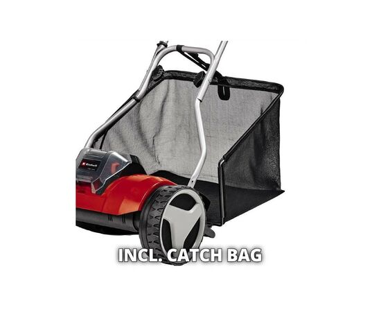 Газонокосилка Einhell GE-HM 18/38 Li-Solo, 18В, PXC, 38 см, 45 л, 14-38 мм, 10.5 кг (без АКБ и ЗУ) (3414200), изображение 7 Газонокосилка Einhell GE-HM 18/38 Li-Solo, 18В, PXC, 38 см, 45 л, 14-38 мм, 10.5 кг (без АКБ и ЗУ) (3414200), изображение 7