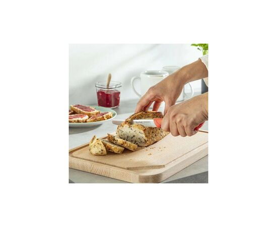 Кухонный нож Tefal ColorFood зубчастий 10 см Помаранчевий (K2730304), изображение 12 Кухонный нож Tefal ColorFood зубчастий 10 см Помаранчевий (K2730304), изображение 12