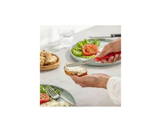 Кухонный нож Tefal ColorFood зубчастий 10 см Помаранчевий (K2730304), изображение 6 Кухонный нож Tefal ColorFood зубчастий 10 см Помаранчевий (K2730304), изображение 6