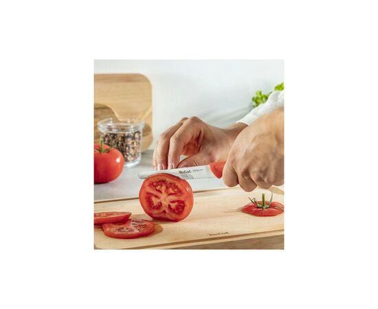 Кухонный нож Tefal ColorFood зубчастий 10 см Помаранчевий (K2730304), изображение 7 Кухонный нож Tefal ColorFood зубчастий 10 см Помаранчевий (K2730304), изображение 7