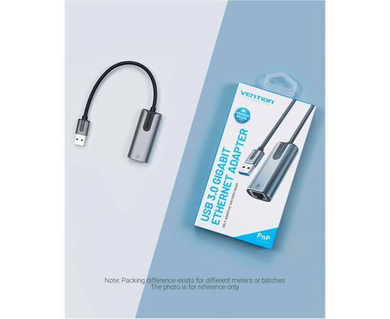 Переходник USB 3.0 to Ethernet RJ45 1000Mb Aluminum black Vention (CEWHB), изображение 12 Переходник USB 3.0 to Ethernet RJ45 1000Mb Aluminum black Vention (CEWHB), изображение 12